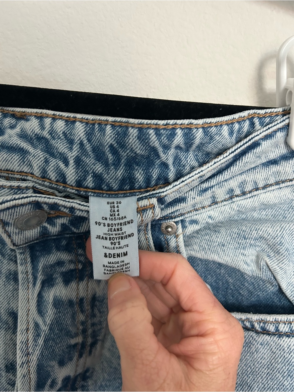 Light Wash Distressed High-Rise Boyfriend Jeans - Picture 3 of 4
